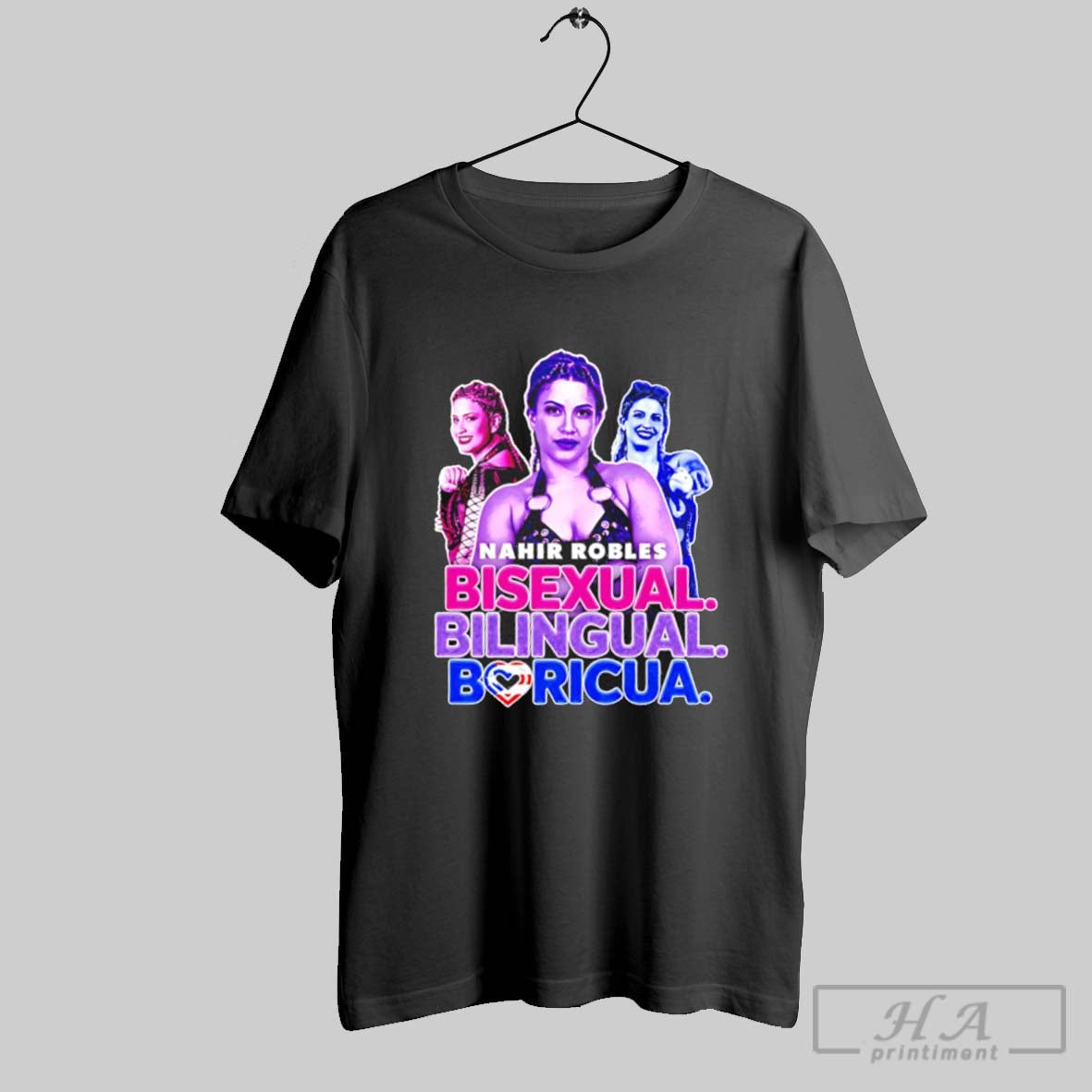 Nahir Robles Professional Wrestler Bisexual Bilingual Boricua Graphic
