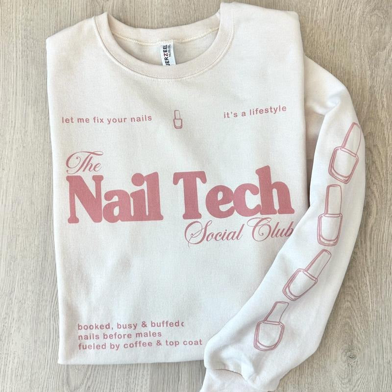 'Nail Tech Social Club' T-Shirts