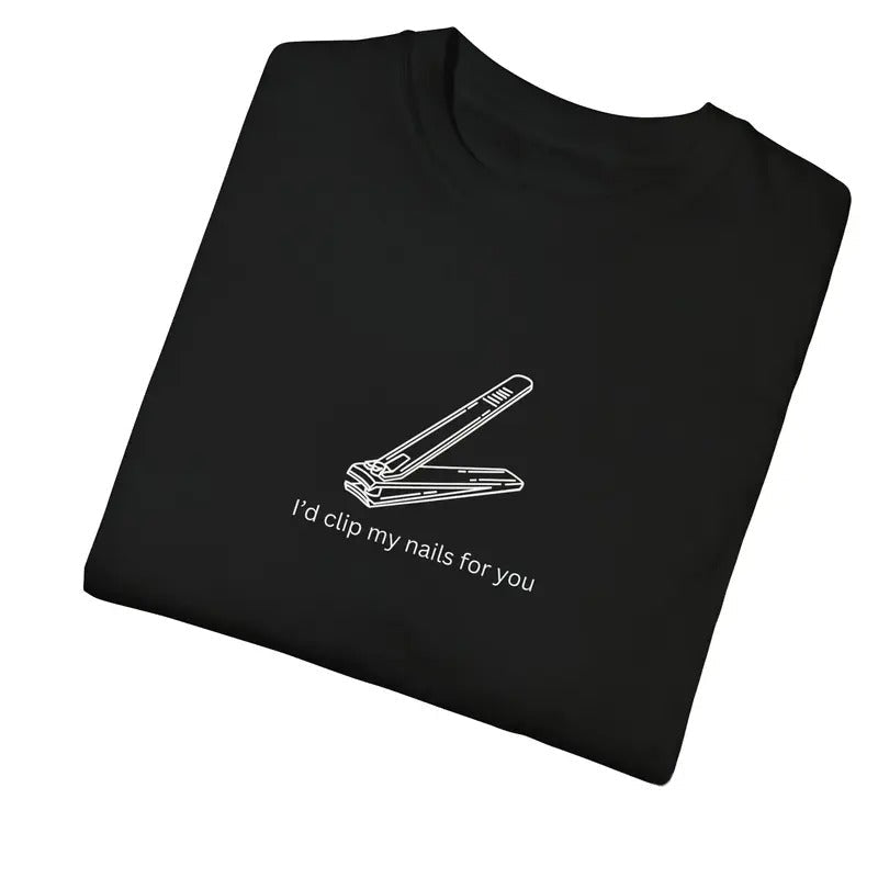 Nail Clippers Female Letter Print Round Neck Casual Womenswear T-Shirts