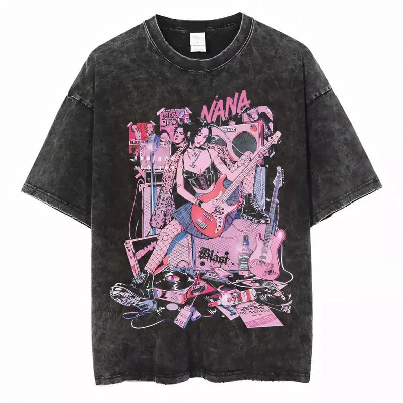Nana Nana Anime Retro Black Stones Shirt T-Shirts