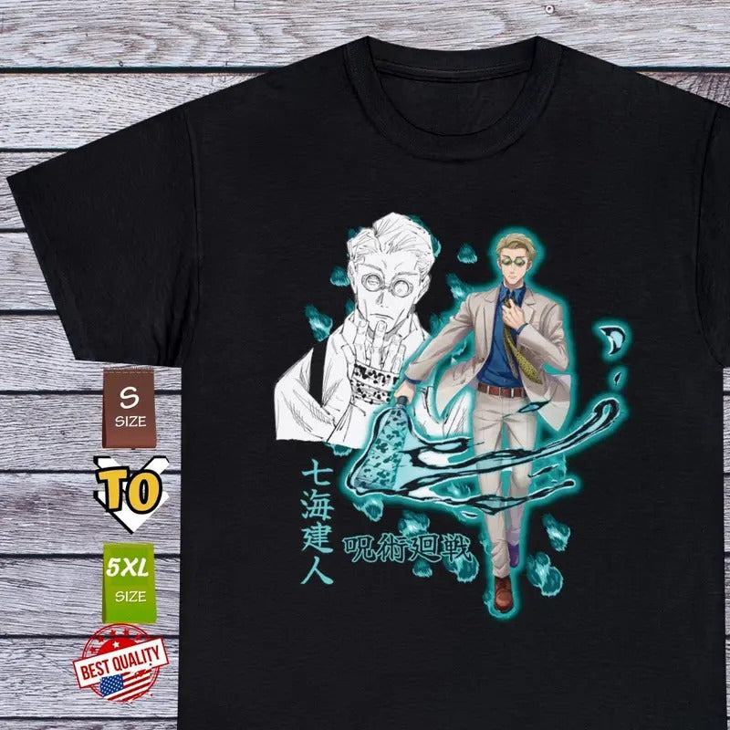 Nanami Jujutsu Kaisen Anime Cosplay Manga Japanese Gojo Full Size T-Shirts