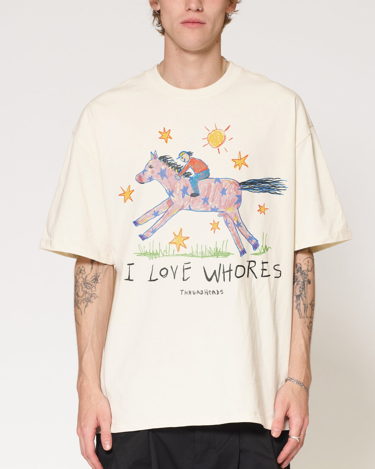 I Love Whores Oversized Tee