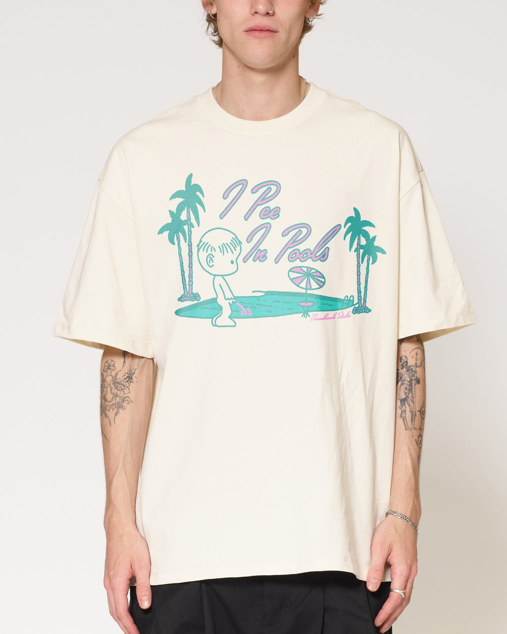 I Pee In Pools Oversized Tee