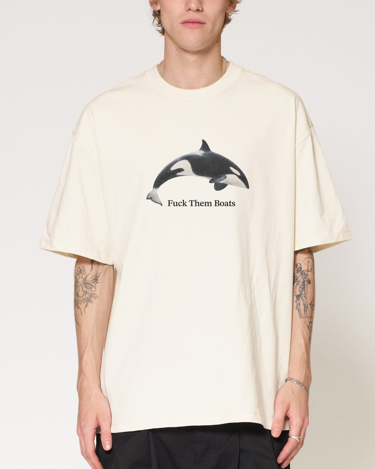 Fuck Them Boats Oversized Tee
