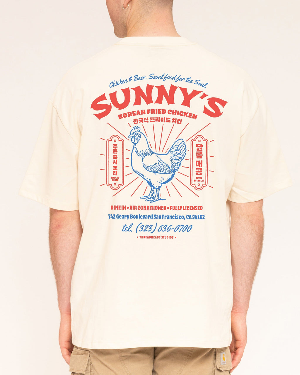 Korean Fried Chicken Oversized Tee