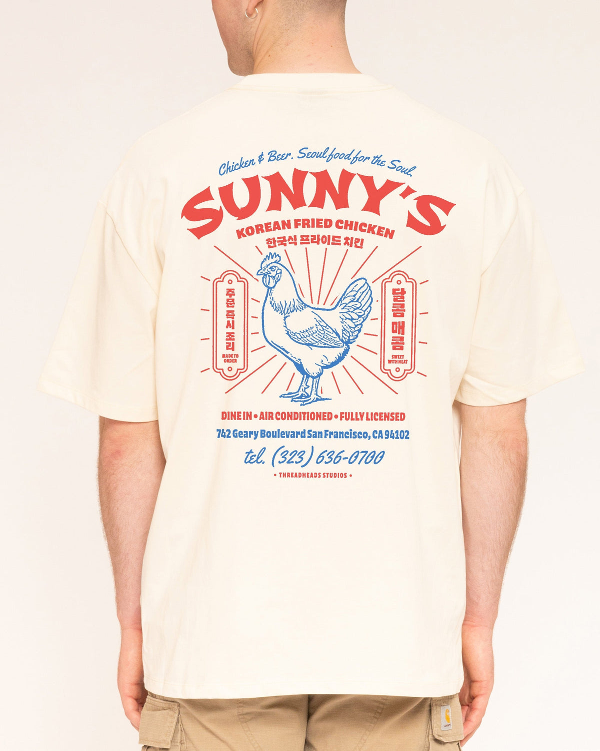 Korean Fried Chicken Oversized Tee