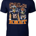 Navy Chicago Cole Kmet Bootleg T-Shirts