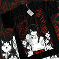 Nayuta S 4XL Chainsaw Man Denji Makima Denji Anime Manga Black Shirt S 4XL T-Shirts