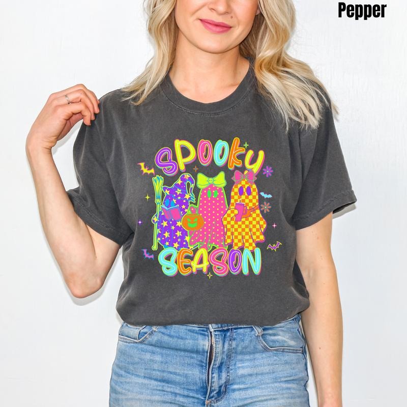 Neon Spooky Season Comfort Colors 'NLB' T-Shirts