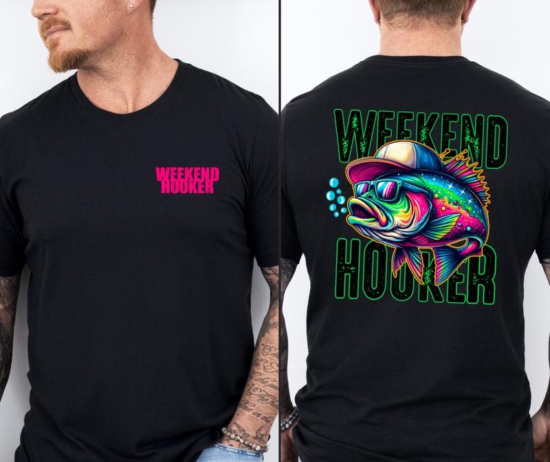 Neon Weekend Hooker Casual Menswear Soft T-Shirts