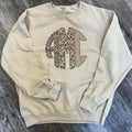 Neutral Colored Animal Print Monogram T-Shirts