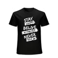 Never Give Up 3D Printing Casual Creative Short Sleeve Top Summer Streetwear Made USA T-Shirts