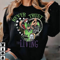Never Trust Living Beetlejuice Beetle Juice Halloween Party Halloween Cotton T-Shirts