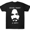 Never Trust Hippy Fabric Menswear T-Shirts