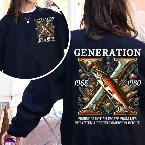 New Customize Gen X Fishing Proud Member Fck Your Feelings T Inspired Funny Saying Sarcasm Quotes Badass Generation FAFOT T-Shirts