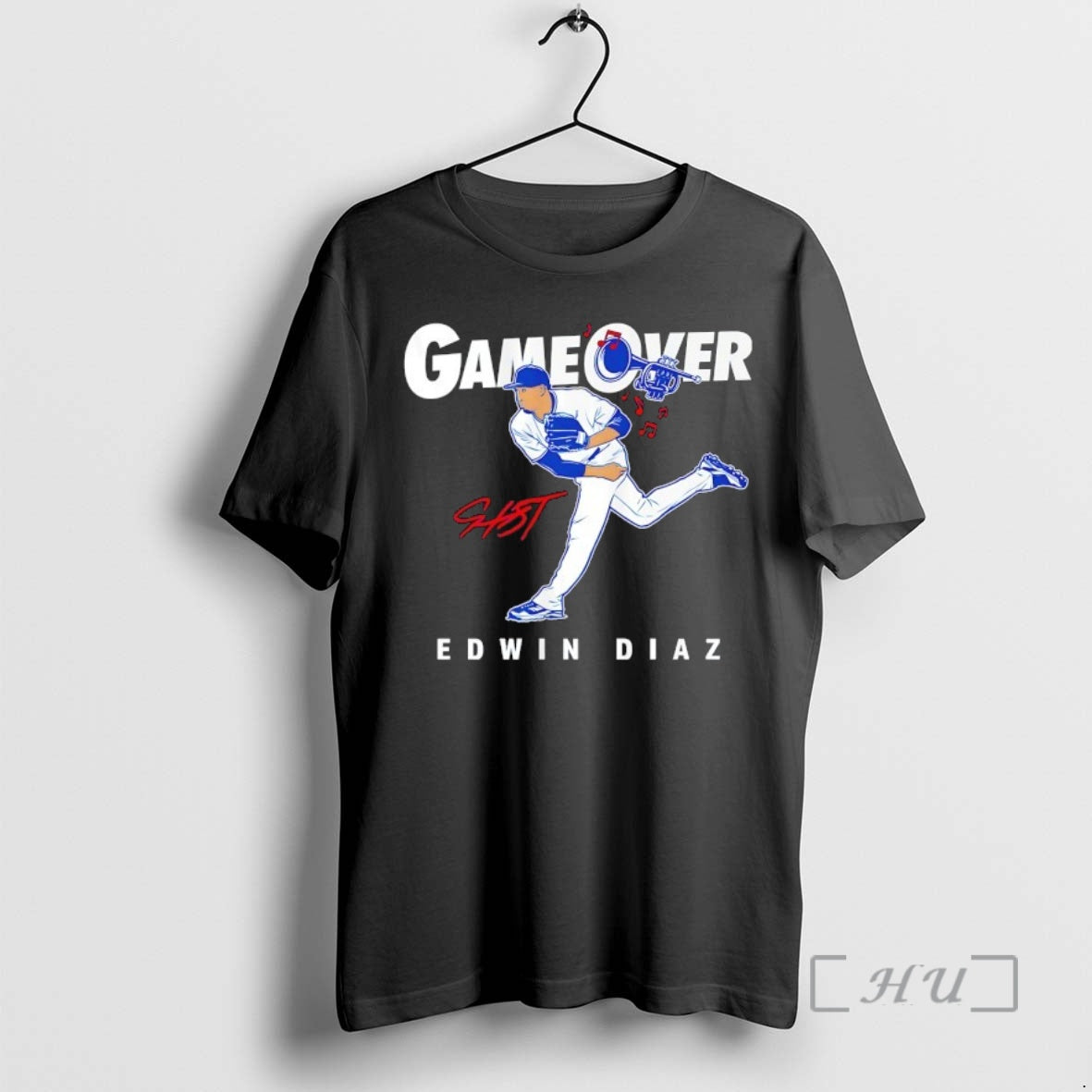 New Game Over Edwin Diaz Los Angeles Dodgers Signature T-Shirts