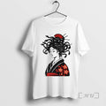 New Geisha Mith Snake Hair Circle T-Shirts