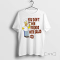 New Homer Simpsons You Dont Win Friends Salad Circle T-Shirts
