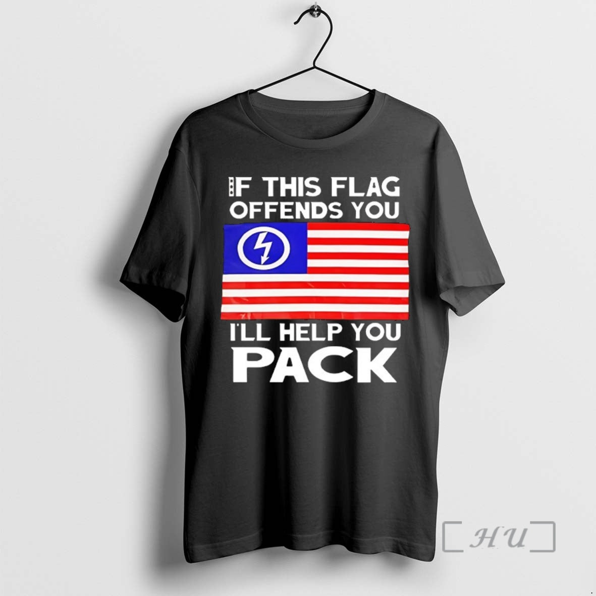New If This Flag Offends You Ill Help You Pack T-Shirts