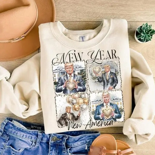 New Year Trump 2025 Coquette Bow New Year New America Shirt Bundle Happy New Year 2025 Era Meet Me Midnight Retro Disco Ball T-Shirts