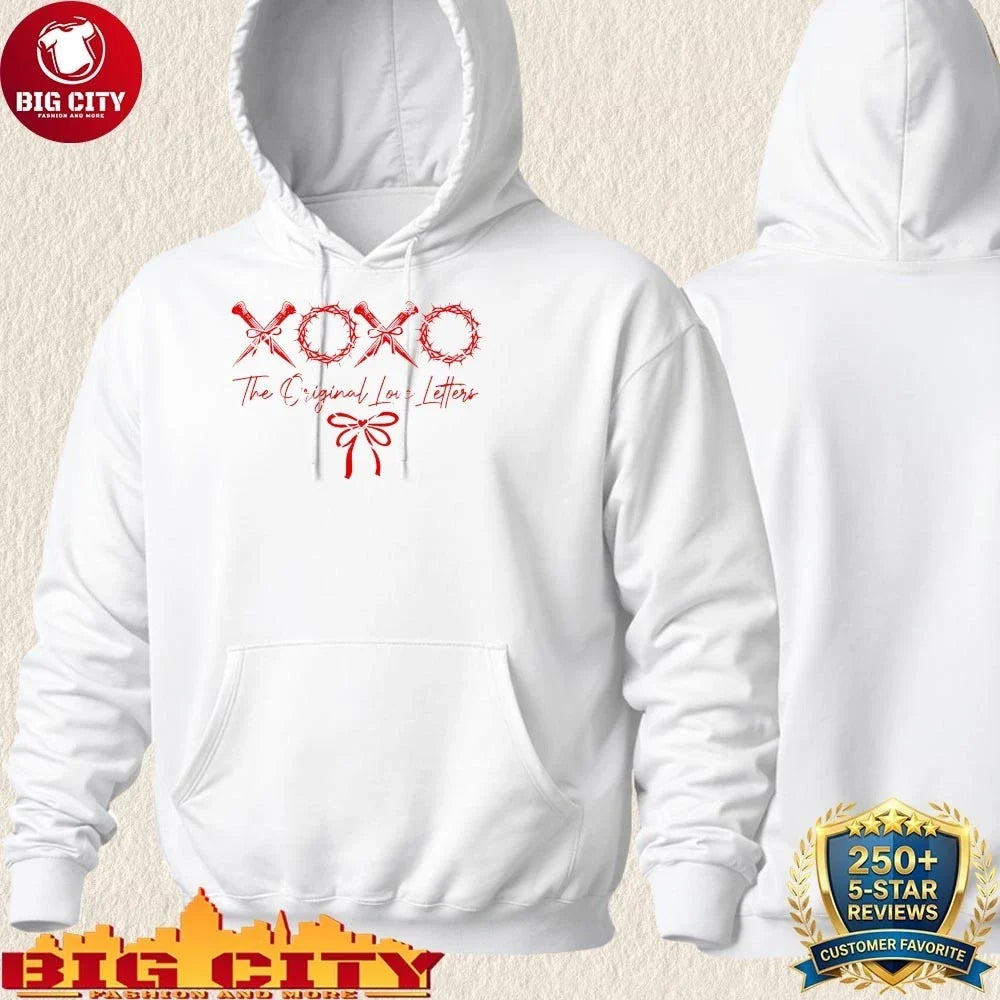 Nice Xoxo the Original Love Letters Valentine’s Day Coquette Bow shirt
