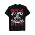 Nice Be Touched Print Short Sleeve Comfy Breathable Casual Crew Neck Tops Outdoor Activities Summer Made USA T-Shirts