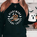Nightmare Before Coffee Halloween Skull Coffee Lover Spooky Season Long Sleeve T-Shirts