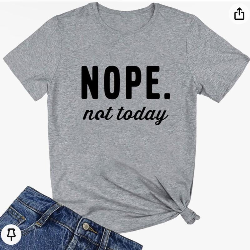 Nope Not Today Summer Bookworms Crew Neck Top Womenswear T-Shirts