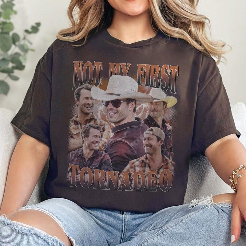 Not My First Tornadeo Glen Powell Twisters T-Shirts