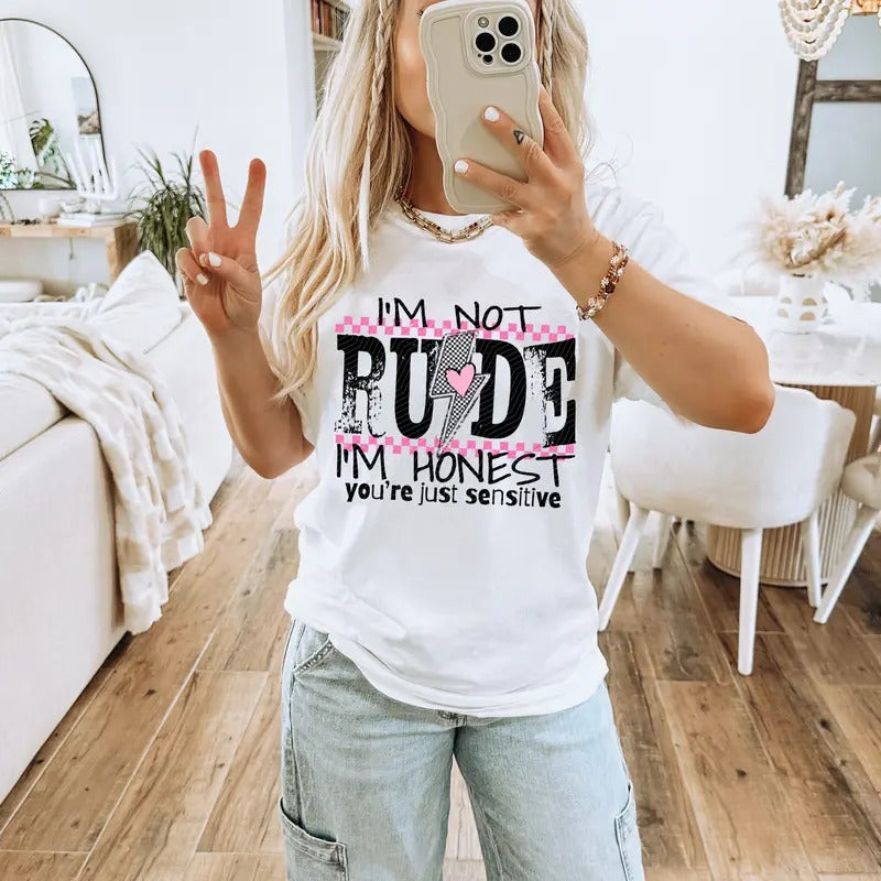 Not Rude DTF Transfers THIS IS NOT SHIRT T-Shirts