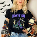 Not So Scary Park Boo You Not So Scary Halloween Shirt Halloween Scary Shirt Short Sleeve Shirt Casual T-Shirts