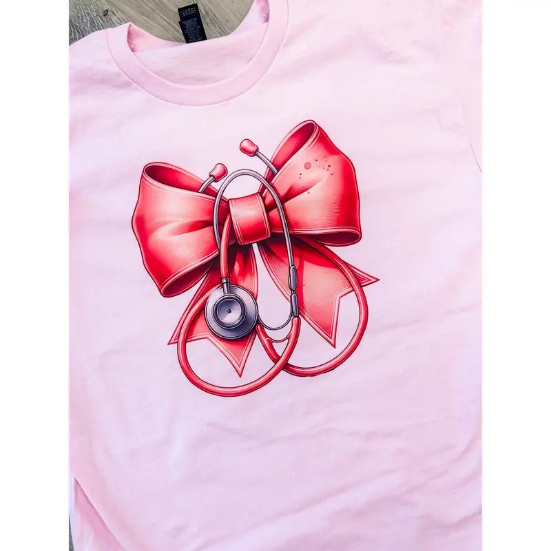 Nurse Bow Top T-Shirts