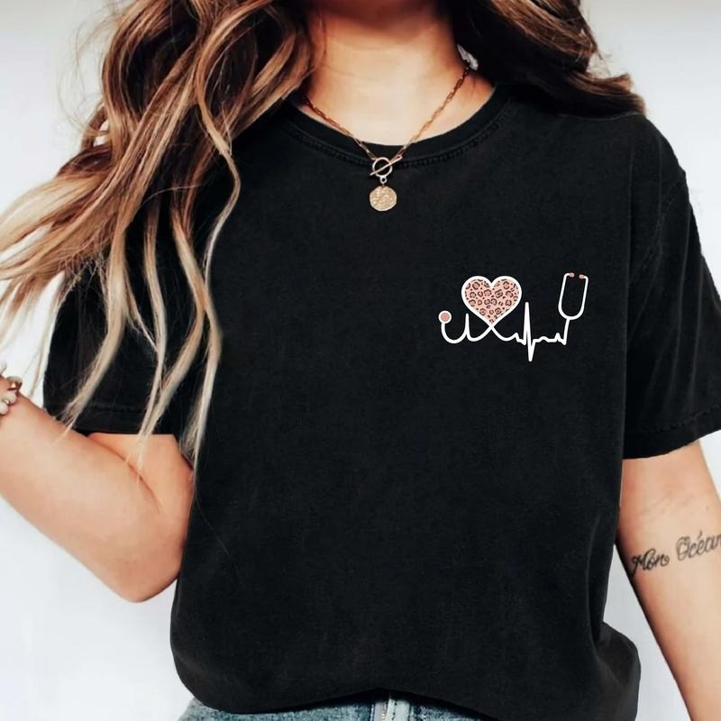 Nurse Pocket Size Cute Stethoscope Matching Nursing School Team New Nurse Nurse Appreciation T-Shirts