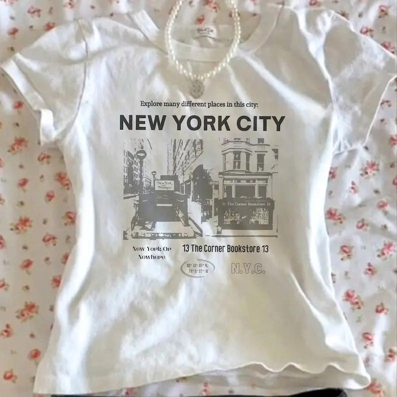 Nyc Baby Vintage Y2k New York Shirt Grunge Baby Baby Y2K 90s Streetwear T-Shirts