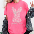 ONLY ONE Dark Grey LARGE Lace Bunny Easter Shirt Available T-Shirts