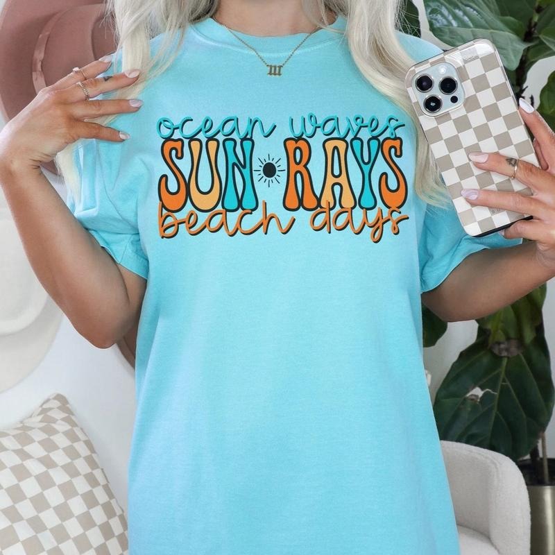 Ocean Waves DTF Transfers THIS IS NOT SHIRT T-Shirts