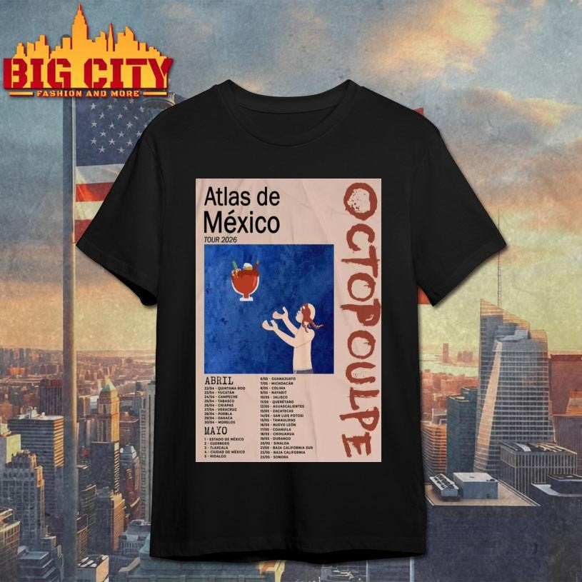 Octopoulpe Atlas De Mexico Tour 2026 Poster Shirt