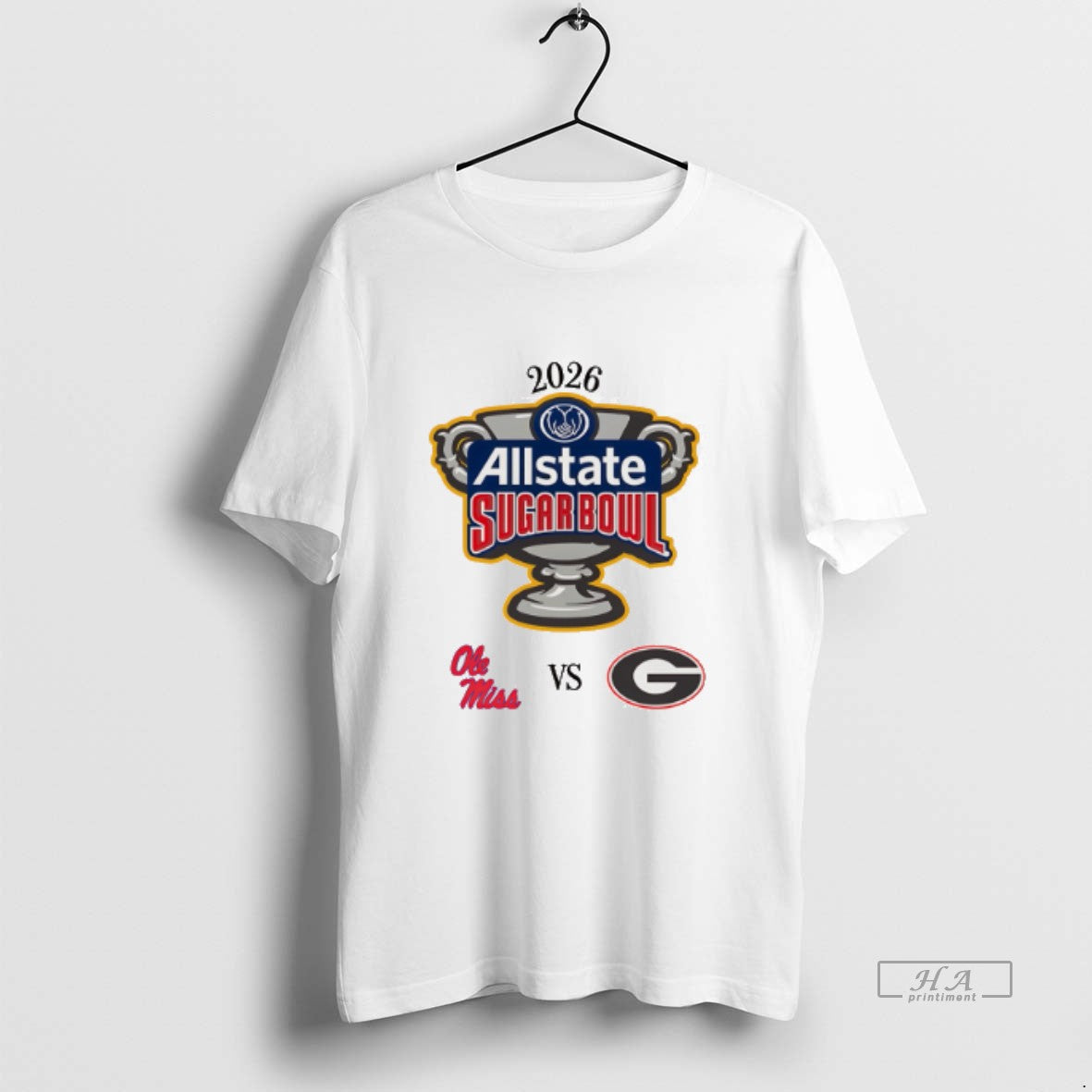 Official Allstate Sugar Bowl 2026 Ole Miss Vs Georgia T-Shirts