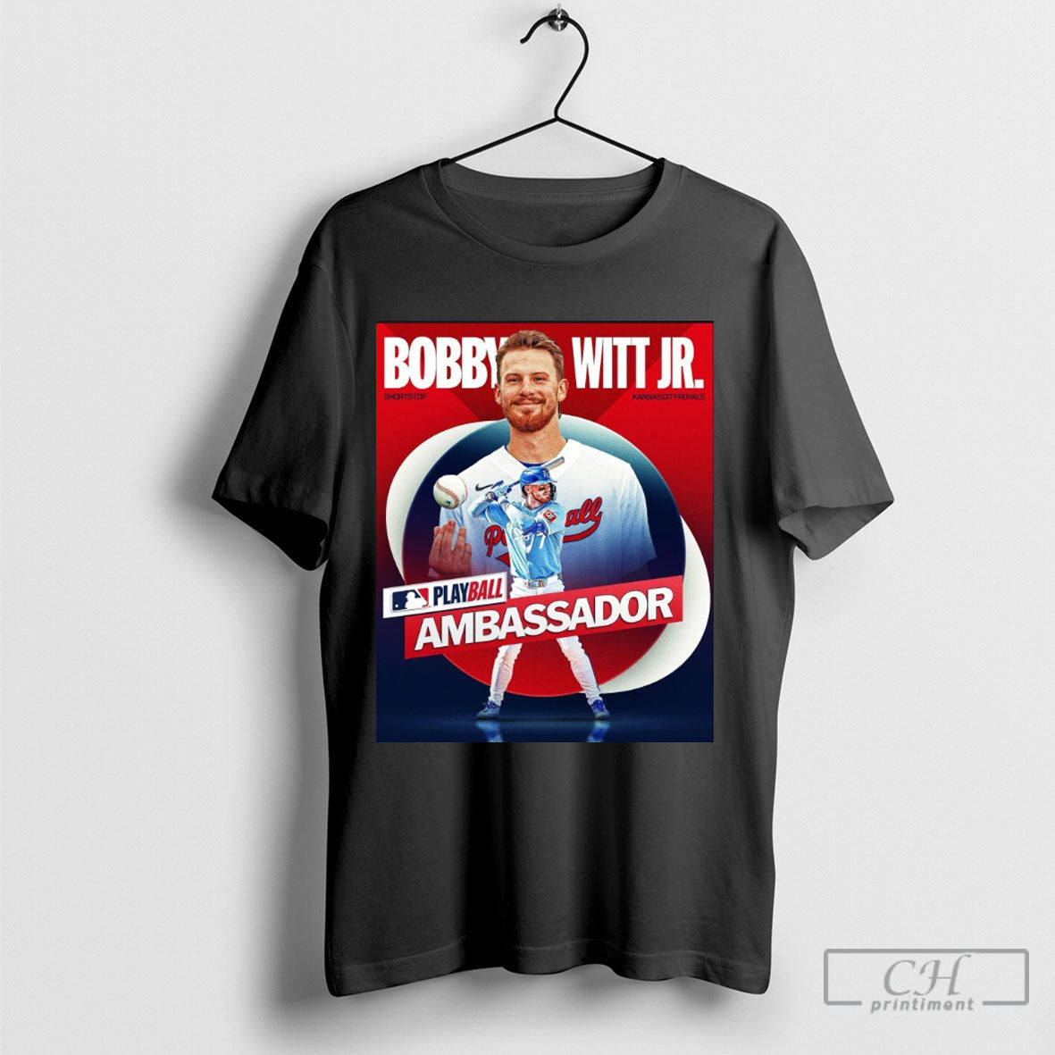 Official Bobby Witt Jr Kansas City Royals Mlb Playball Ambassador Shortstop Poster T Shirt 2