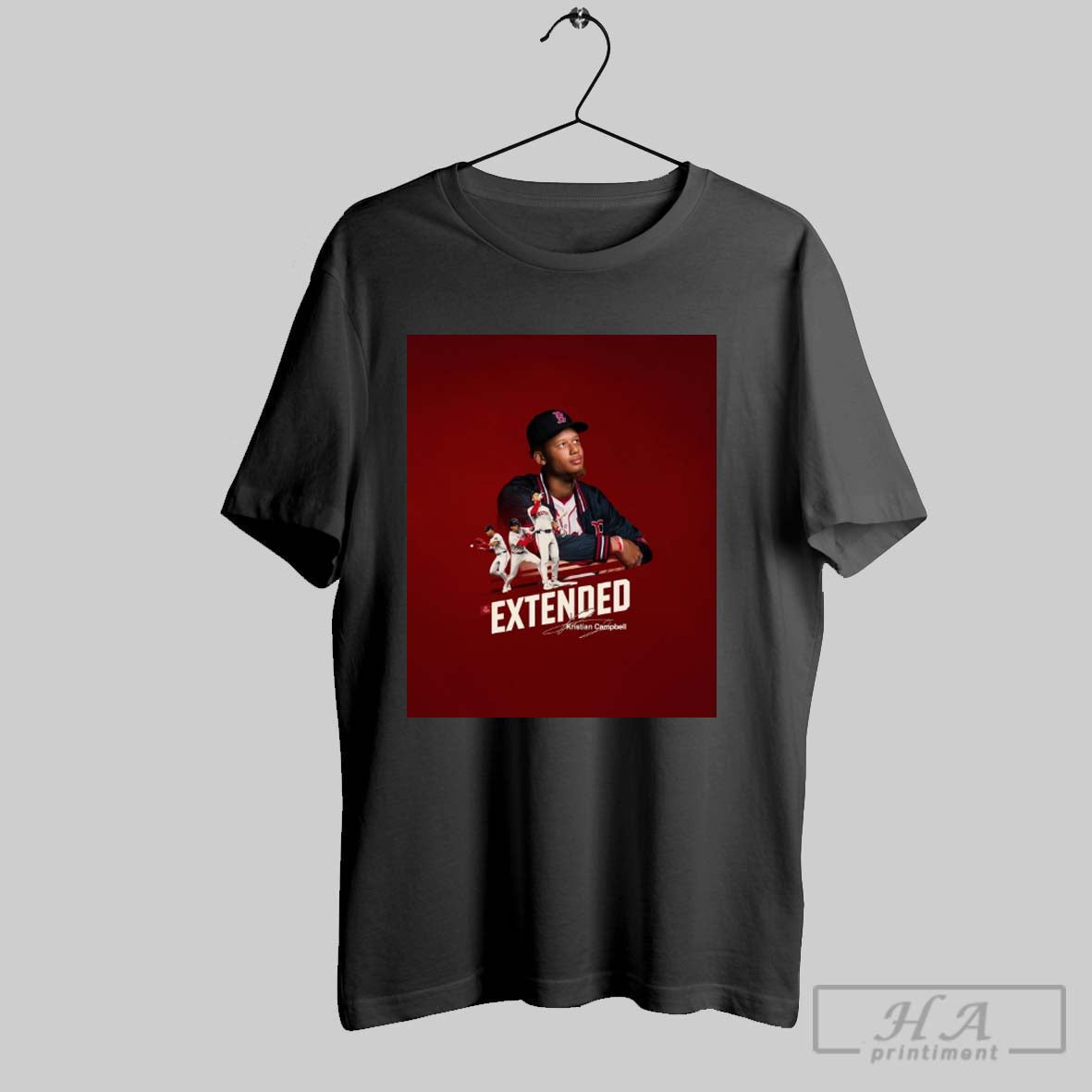 Official Boston Red Sox Baseball Extended Kristian Campbell Kcs Sticking Around Signature Poster
