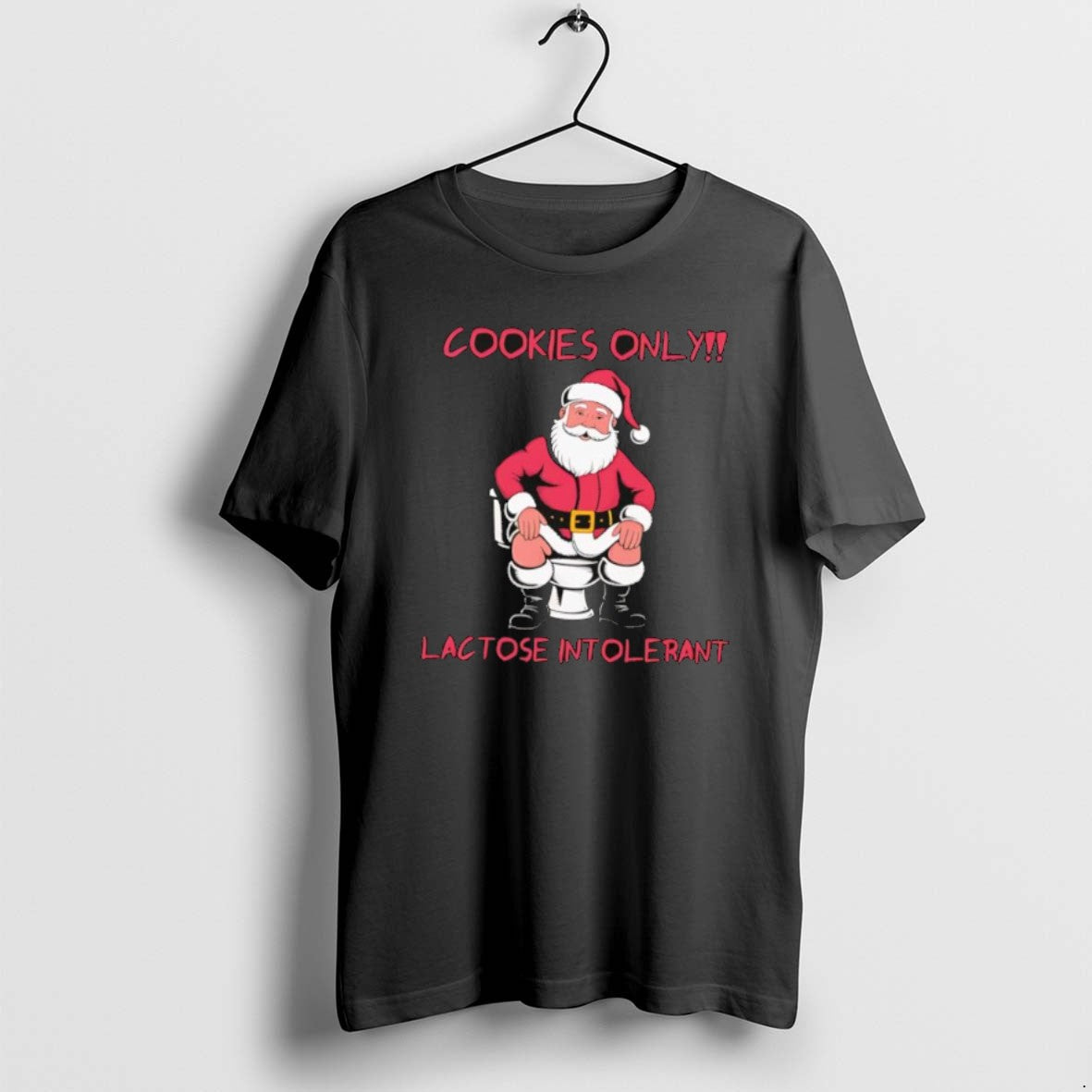 Official Cookies Only Lactose Intolerant Santa Claus T-Shirts