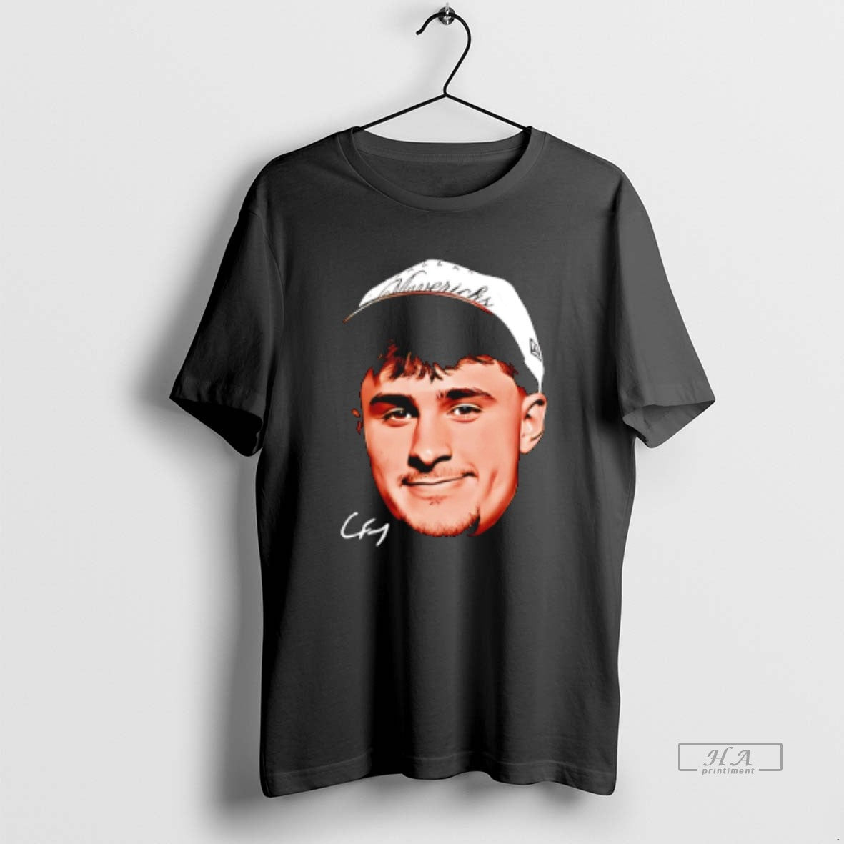 Official Cooper Flagg Dallas Mavericks Big Face Signature T-Shirts