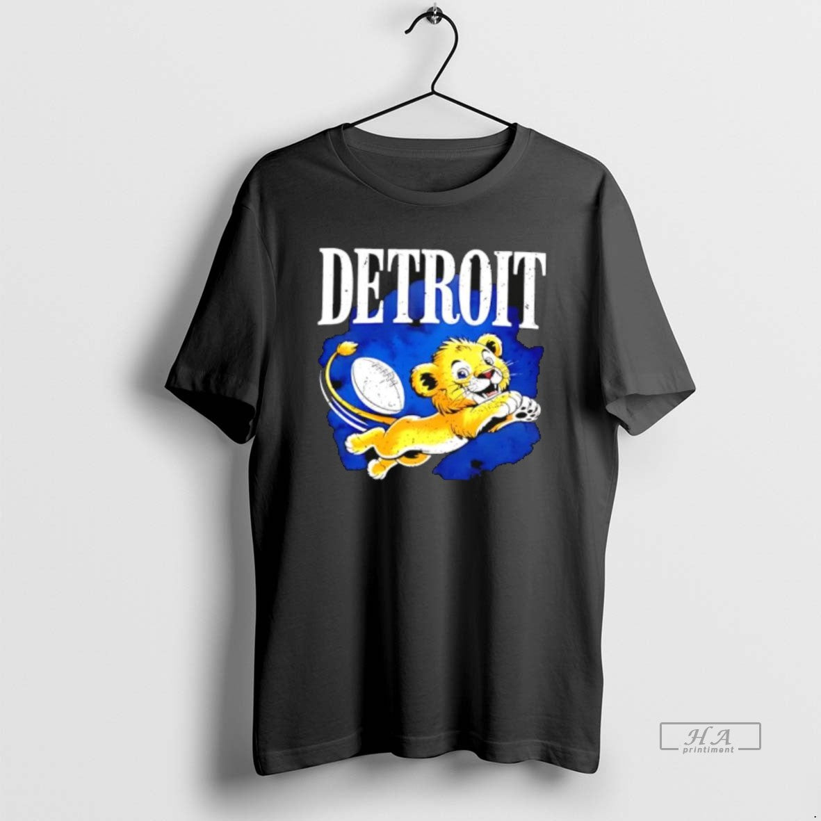 Official Detroit Lions Football Cute Cartoon Mascot T-Shirts
