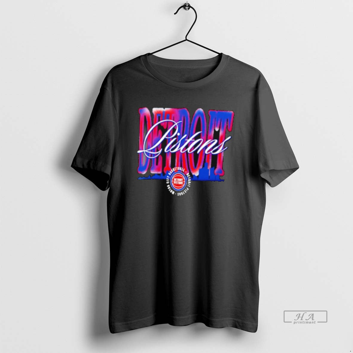 Official Detroit Pistons Chrome Legacy 2026 Logo T-Shirts