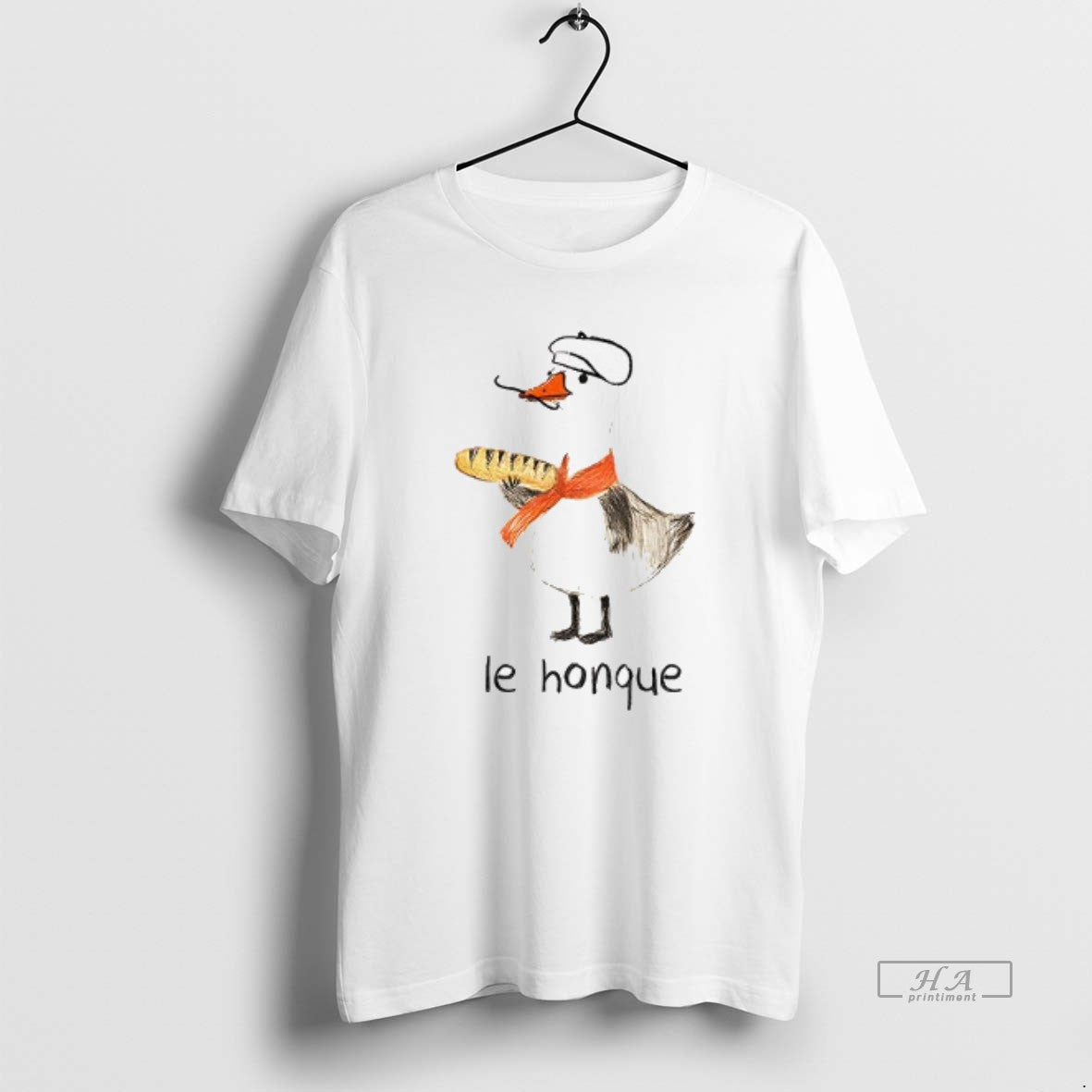 Official Funny French Goose Le Honque T-Shirts