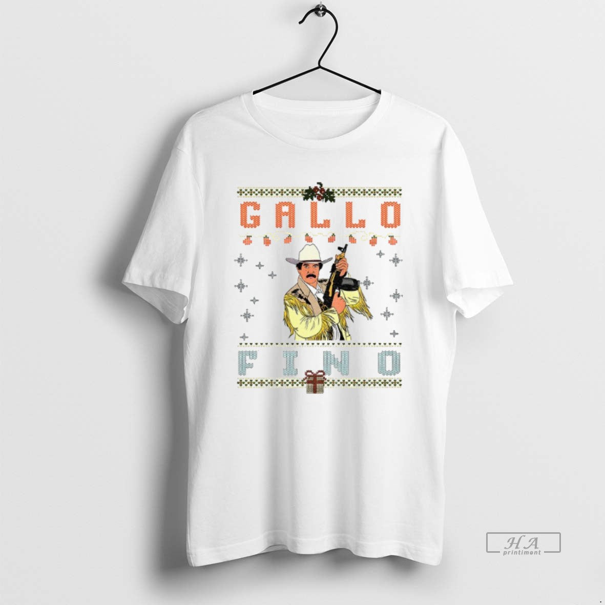Official Gallo Fino Mexican Cowboy Mexican Corrido Merry T-Shirts