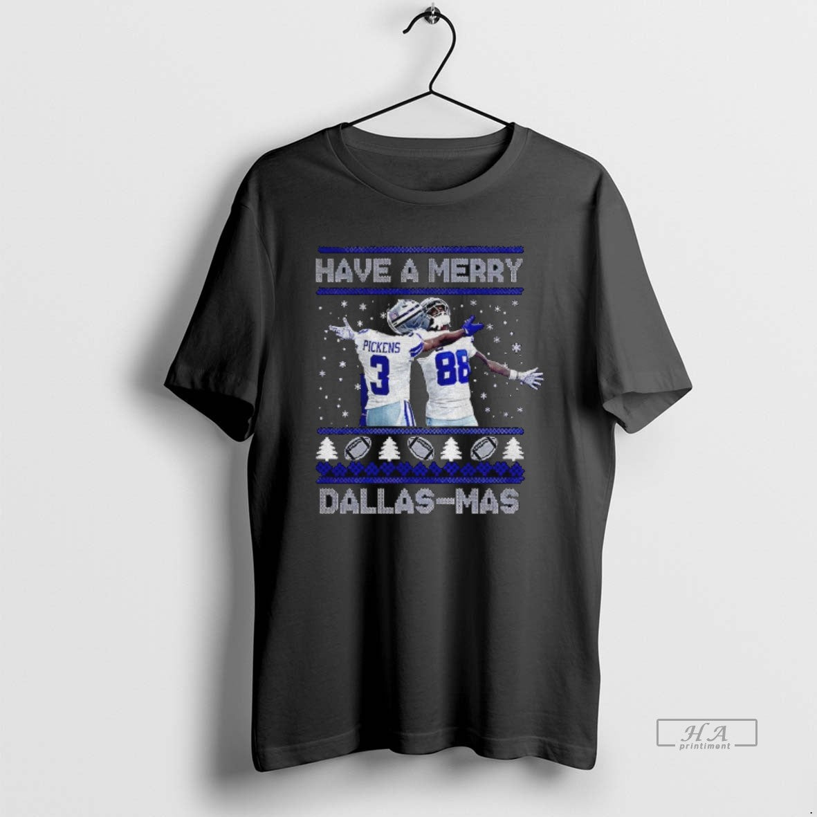 Official George Pickens Ceedee Lamb Dallas Football Ugly Xmas Have Merry Dallas Mas T-Shirts
