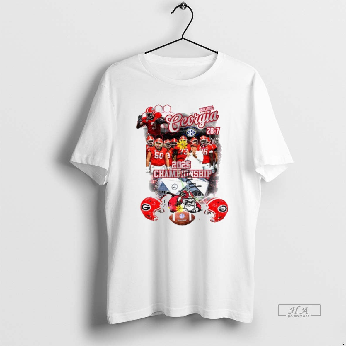 Official Georgia Bulldogs Football 2025 Sec Championship T-Shirts