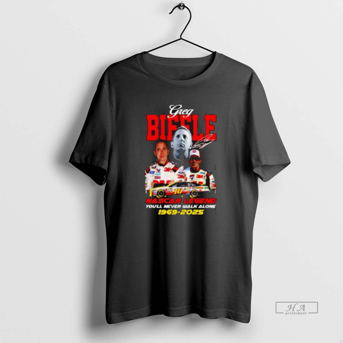 Official Greg Biffle Nascar Legend Youll Never Walk Alone 1960 2025 T-Shirts