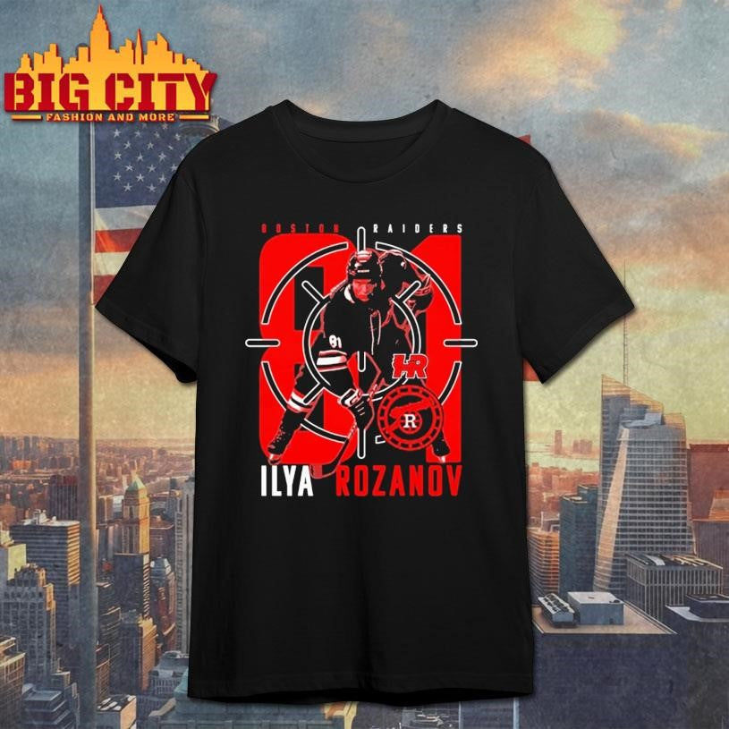 Official Heated Rivalry Ilya Rozanov Boston Raiders 81 Shirt
